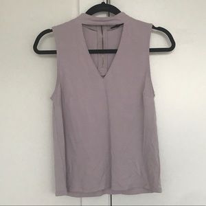 Dynamite Choker-V Sleeveless Top